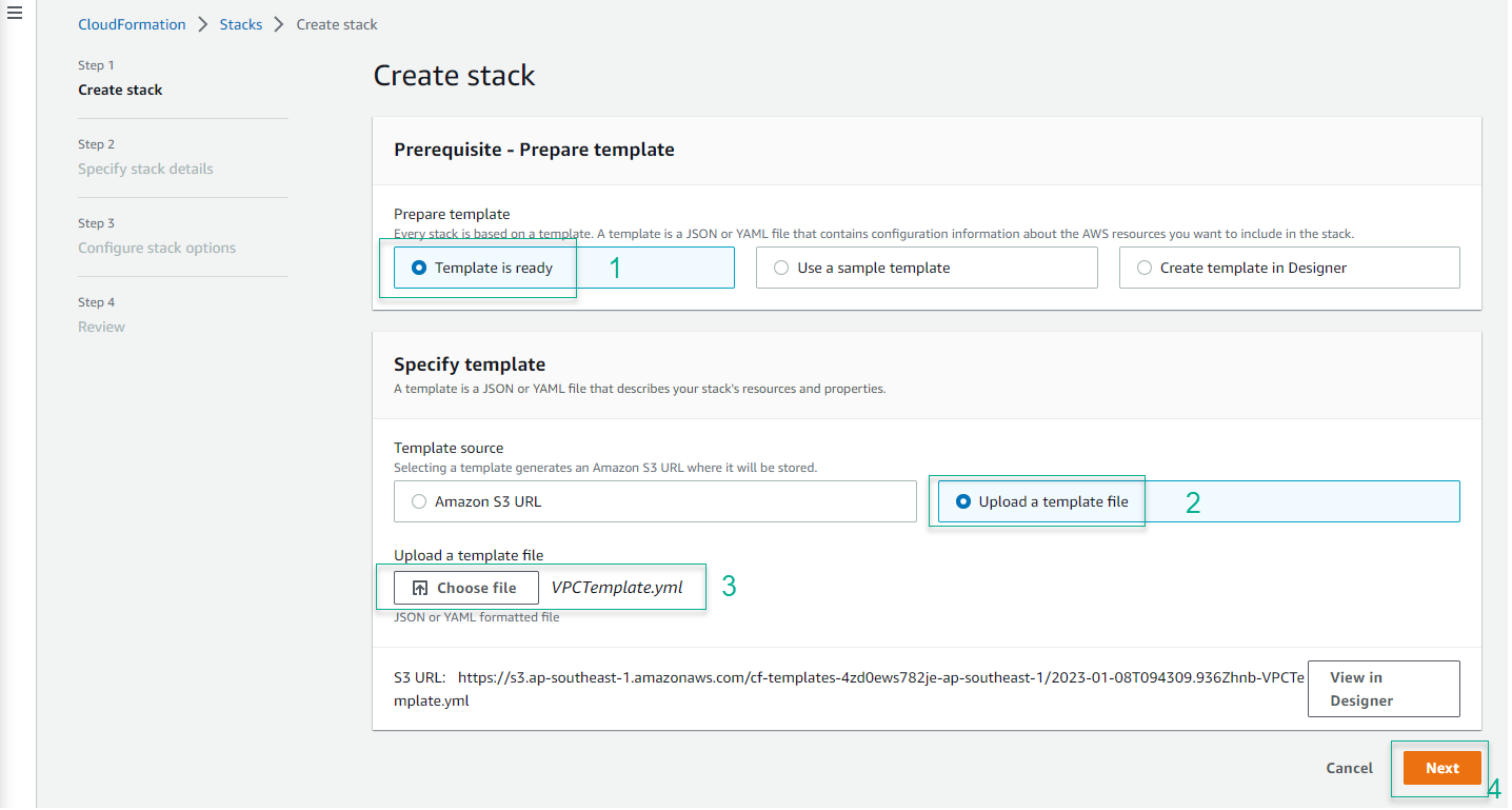 Launch CloudFormation