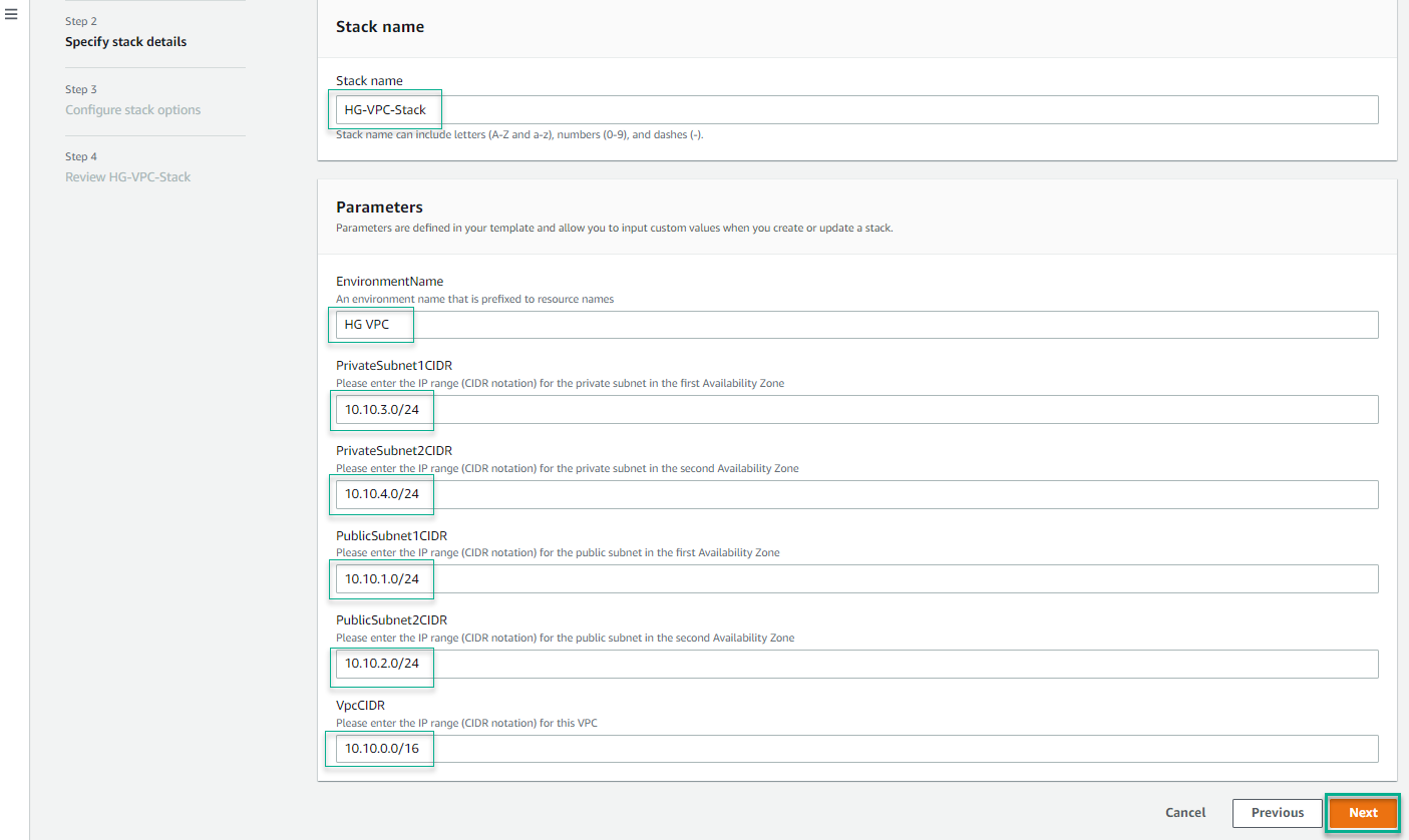 Launch CloudFormation