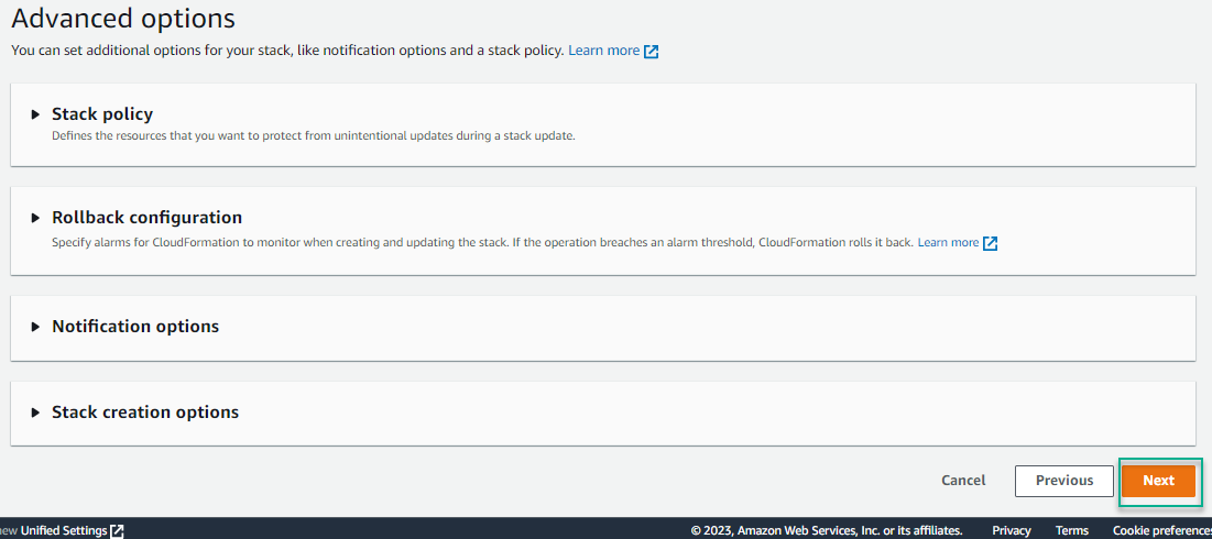 Launch CloudFormation