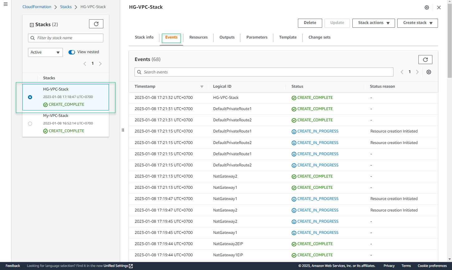 Launch CloudFormation