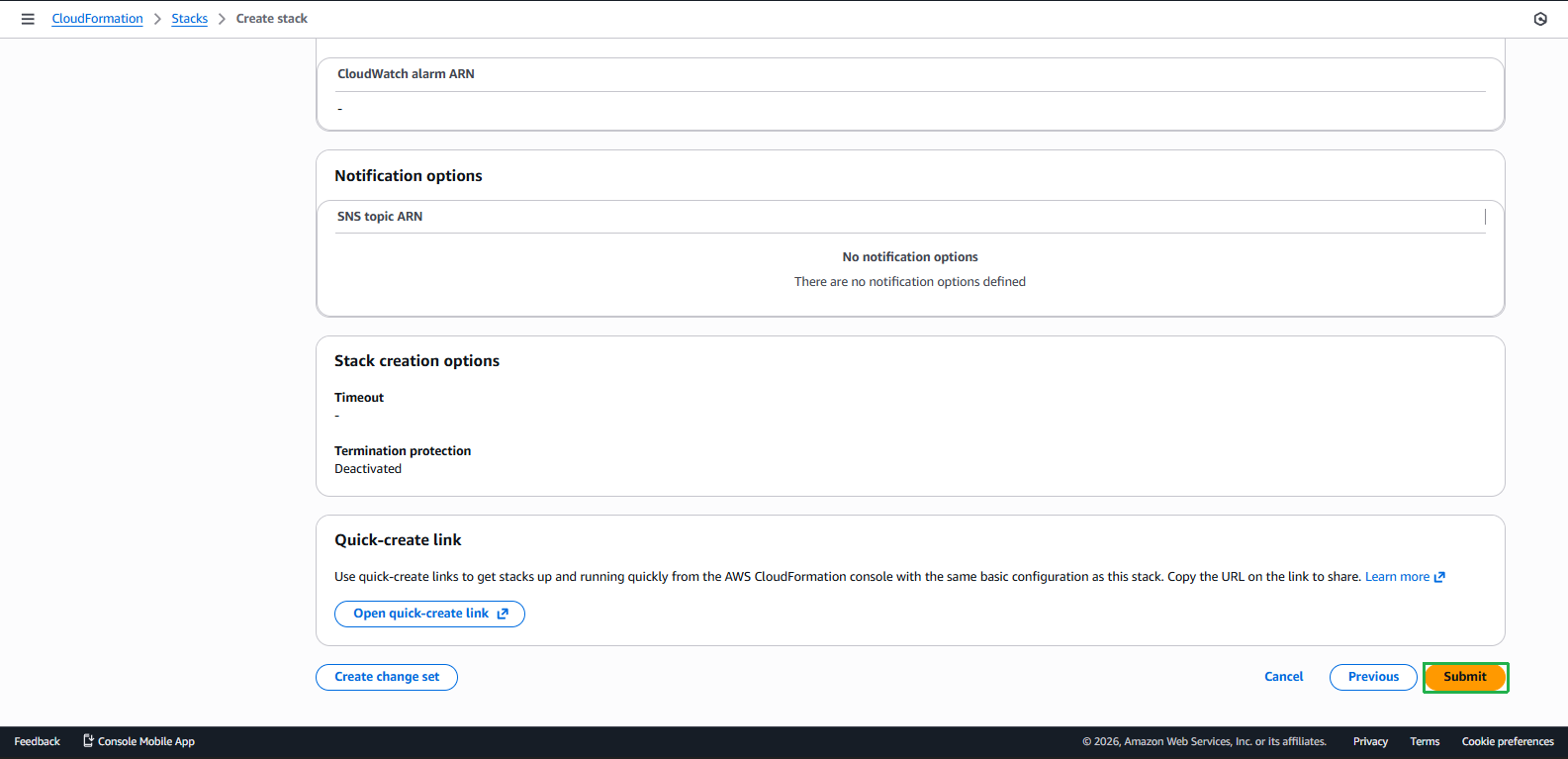 Launch CloudFormation