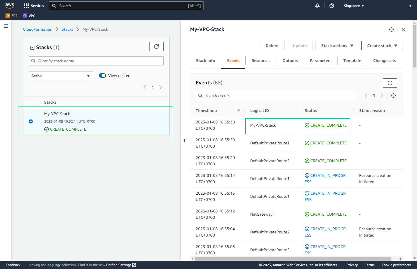 Launch CloudFormation