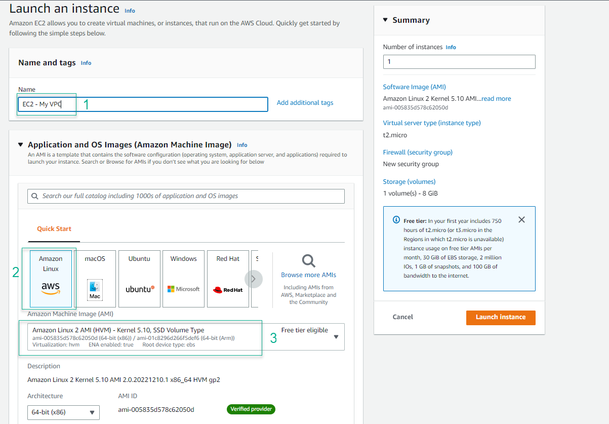 Create EC2 Instance