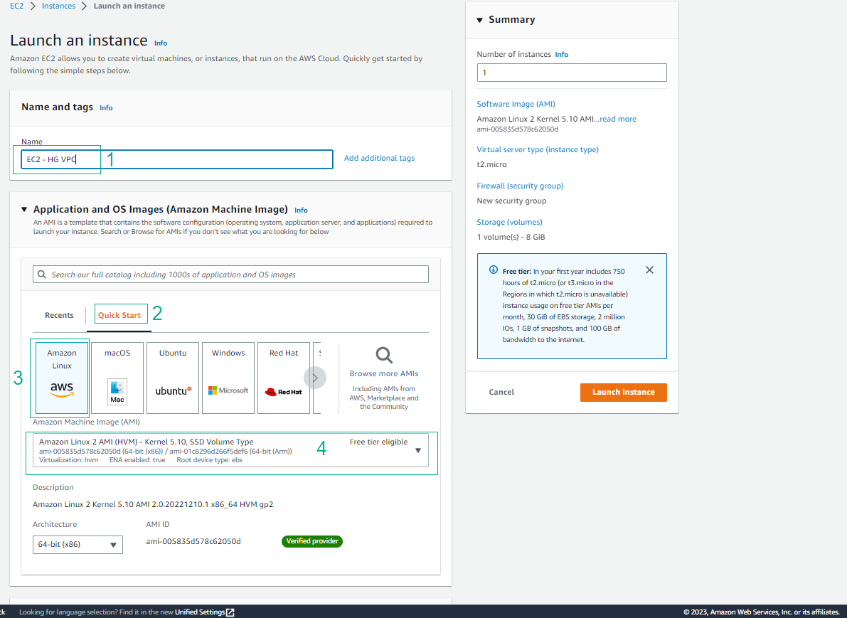 Create EC2 Instance