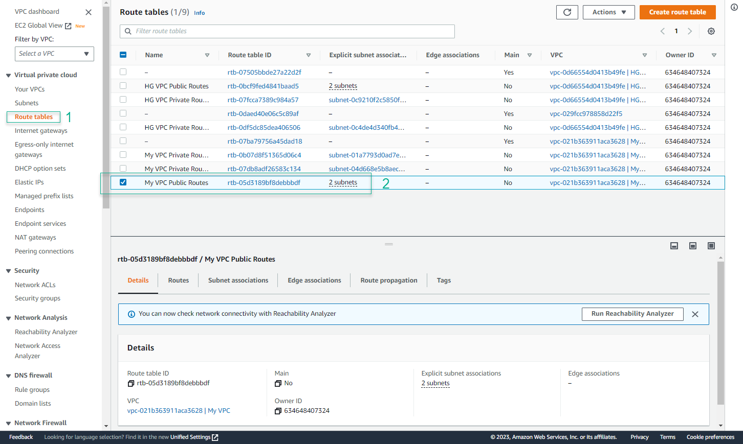 Configure Route Table